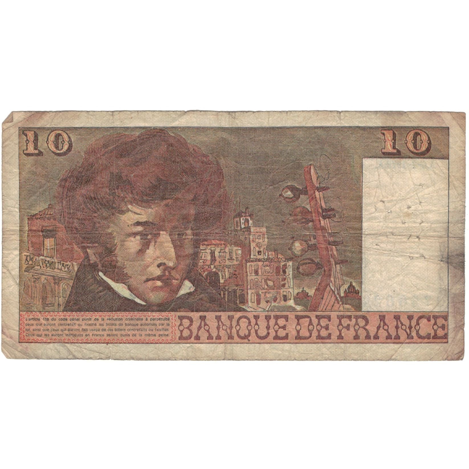 Francia, 10 Francs, Berlioz, 1978, T.304, RC, Fayette:63.24a, KM:150c