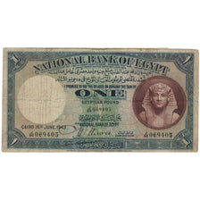 Banknote, Egypt, 1 Pound, 1943, 1943-06-16, KM:22c, VF(20-25)