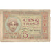Nota, Madagáscar, 5 Francs, Undated (1937), KM:35, VF(20-25)