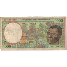 Banknote, Central African States, 1000 Francs, 1994, KM:102Cb, F(12-15)