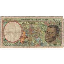 Banknote, Central African States, 1000 Francs, 1994, KM:102Cb, F(12-15)