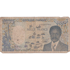 Banknote, Gabon, 1000 Francs, 1991, 1991-01-01, KM:10b, VG(8-10)