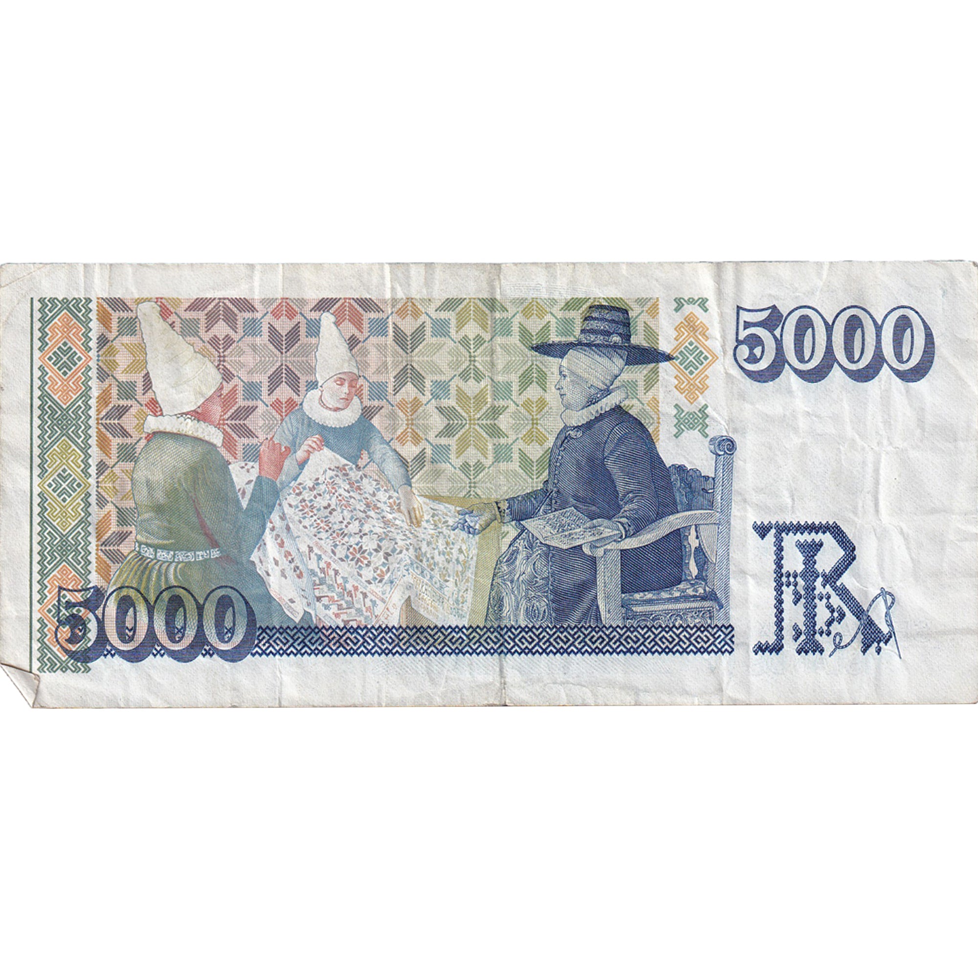 Banknote, Iceland, 5000 Krónur, L.1961, KM:53a, VF(20-25)