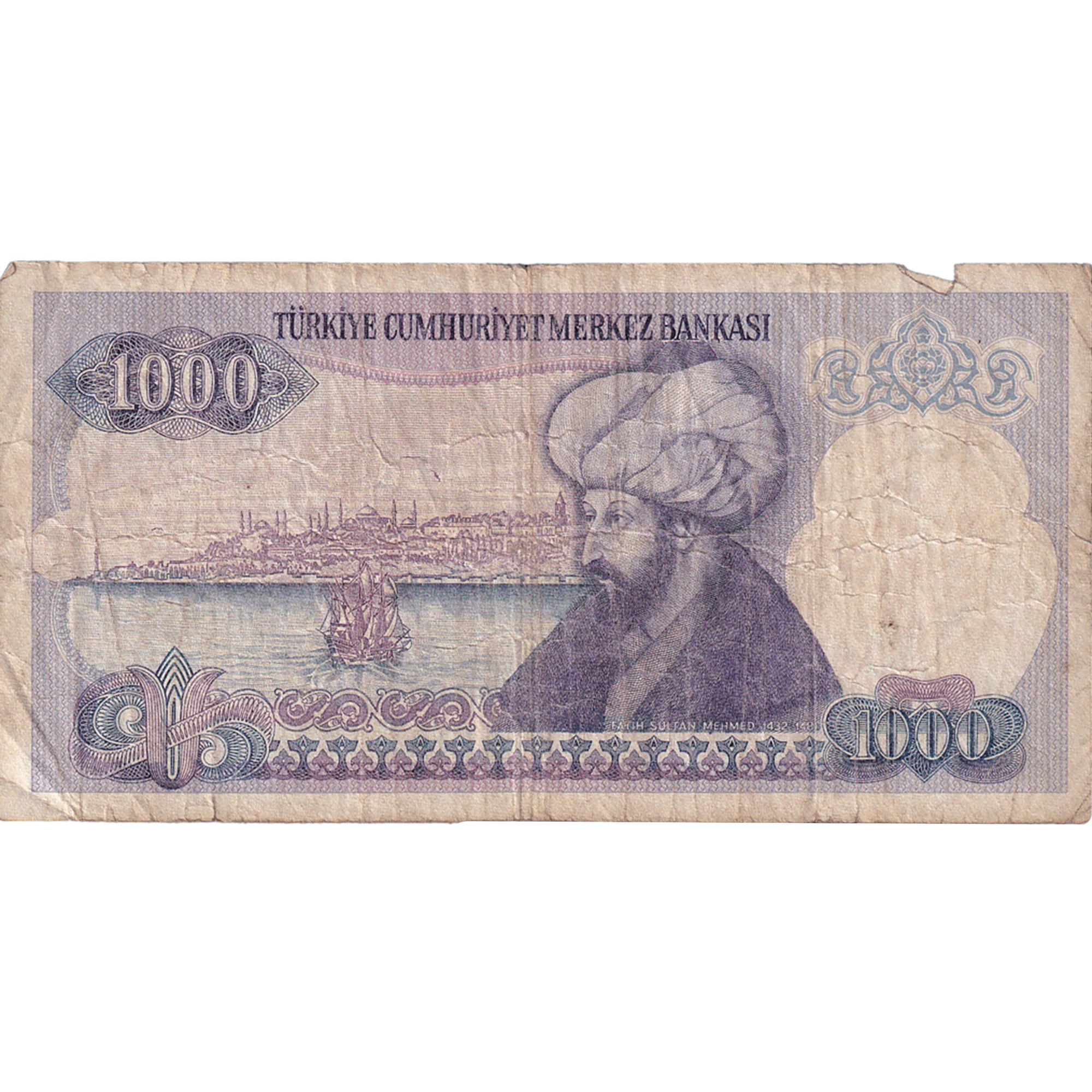 Banknot, Turcja, 1000 Lira, Undated (1988), KM:196, VG(8-10)