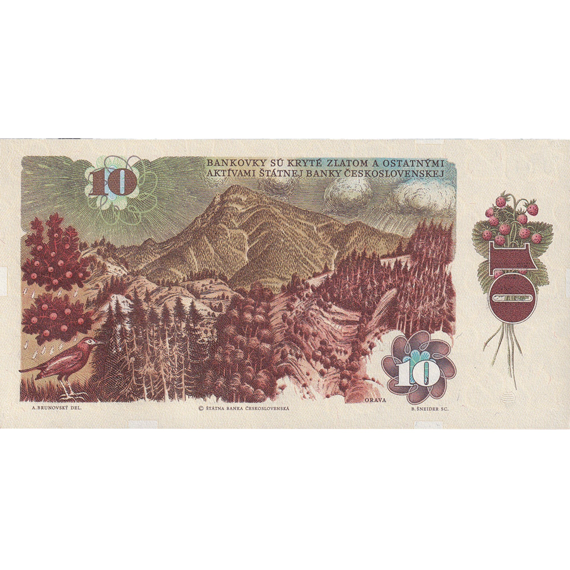 Banknote, Czechoslovakia, 10 Korun, 1986, KM:94, UNC(65-70)