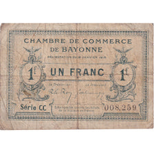 Frankrijk, Bayonne, 1 Franc, 1915, Chambre de Commerce, TB, Pirot:21-13