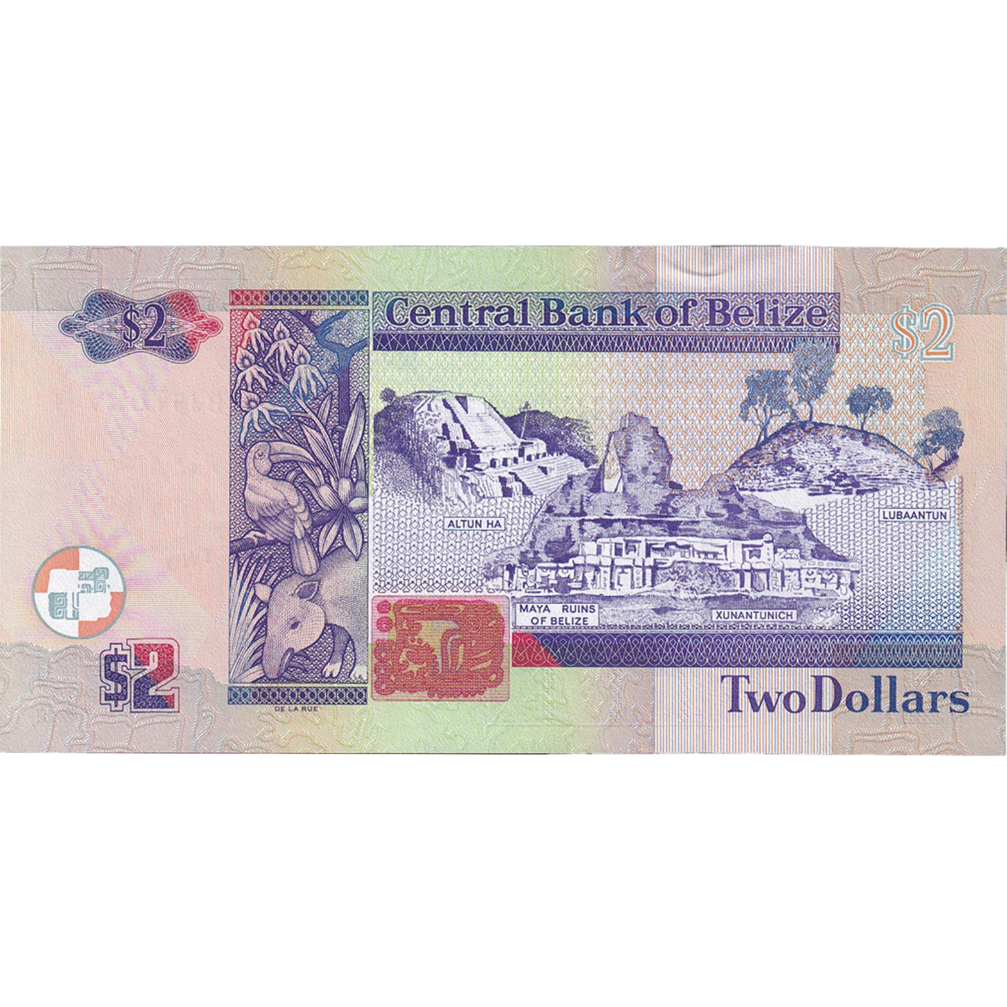 Banknot, Belize, 2 Dollars, 2011, UNC(65-70)