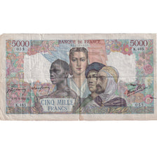 Francia, 5000 Francs, Empire Français, 1945, K.485 055, MB, Fayette:47.21