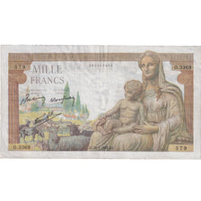 Frankreich, 1000 Francs, Déesse Déméter, 1943, O.3369 579, VZ, Fayette:40.17