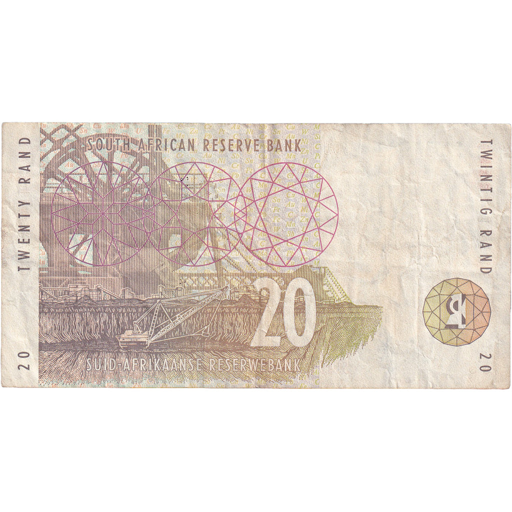 Banknote, South Africa, 20 Rand, 1999, KM:124b, EF(40-45)