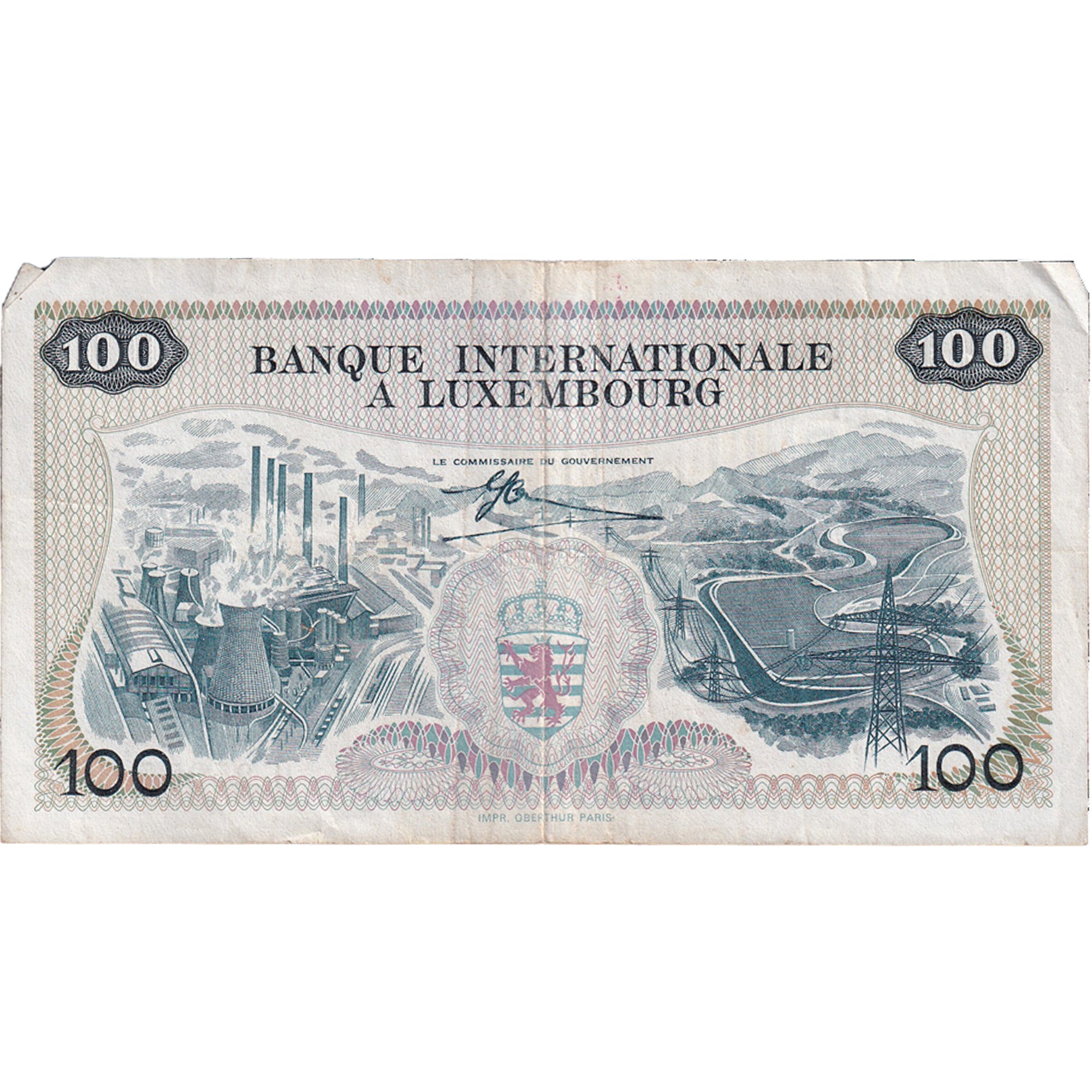Banknote, Luxembourg, 100 Francs, 1968, 1968-05-01, KM:14A, EF(40-45)