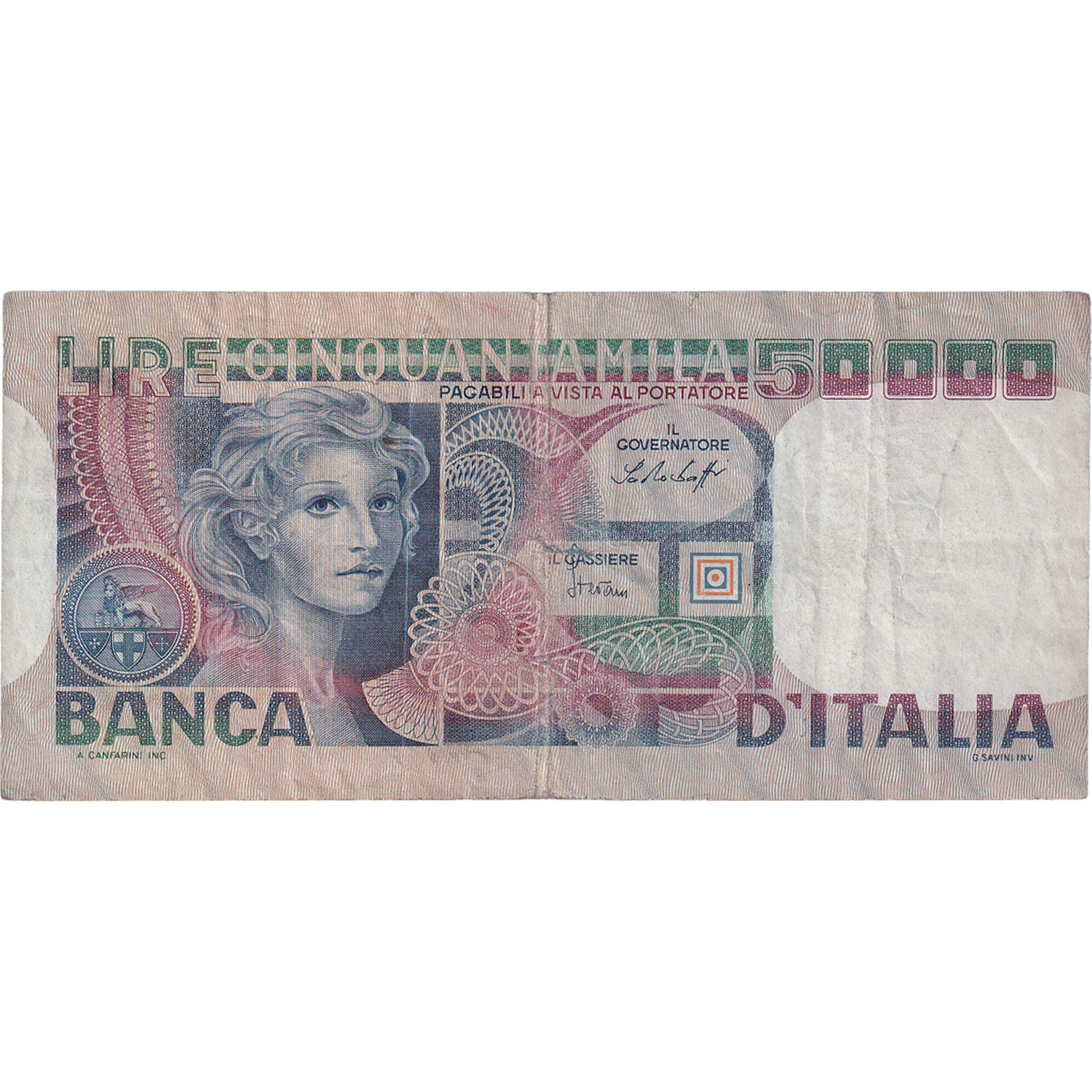 Banconote, Italia, 50,000 Lire, 1980, 1980-04-11, KM:107c, BB