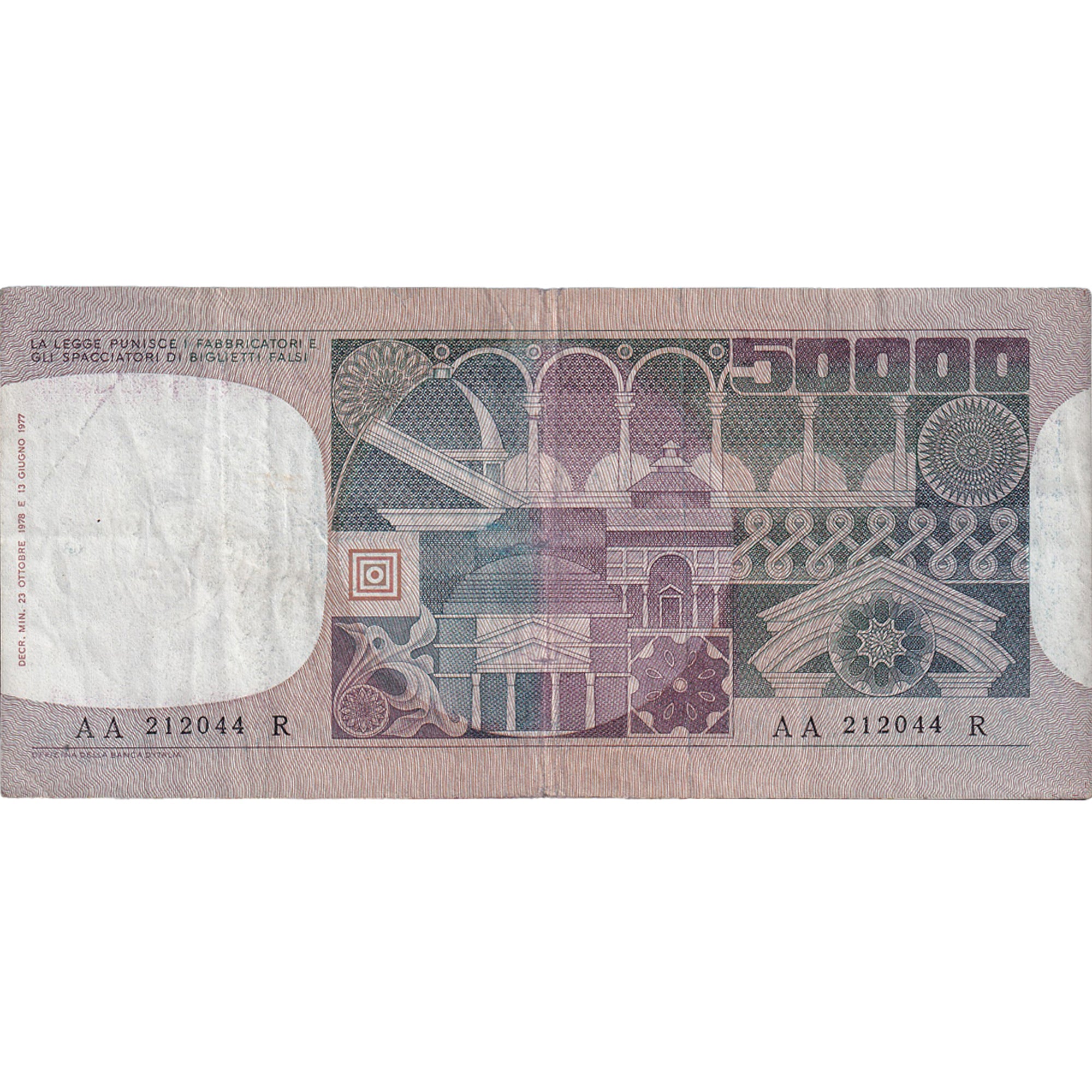 Banconote, Italia, 50,000 Lire, 1980, 1980-04-11, KM:107c, BB