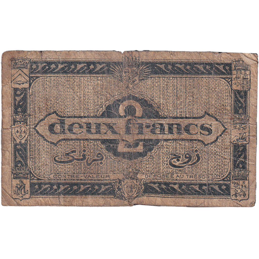 Banknote, Algeria, 2 Francs, 1949, 1949-03-01, KM:102, F(12-15)