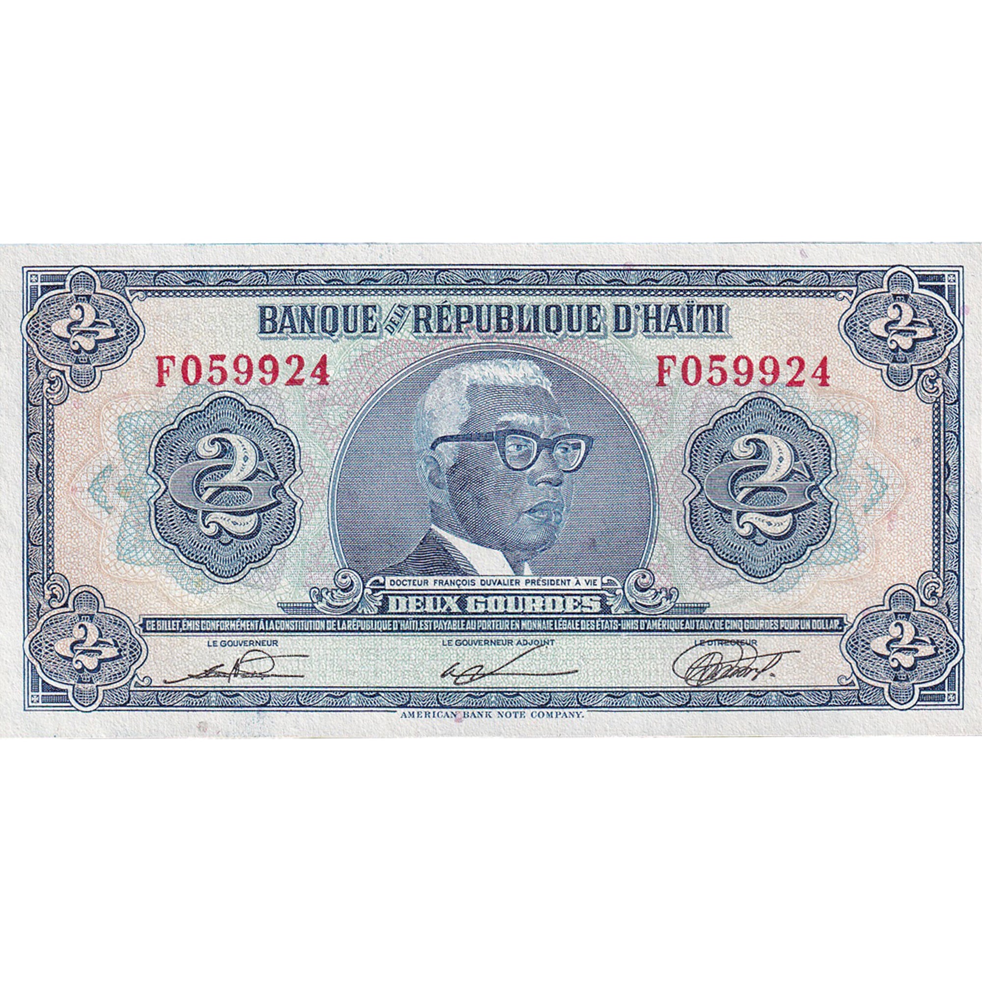 Banknote, Haiti, 2 Gourdes, 1992, KM:260a, UNC(65-70)