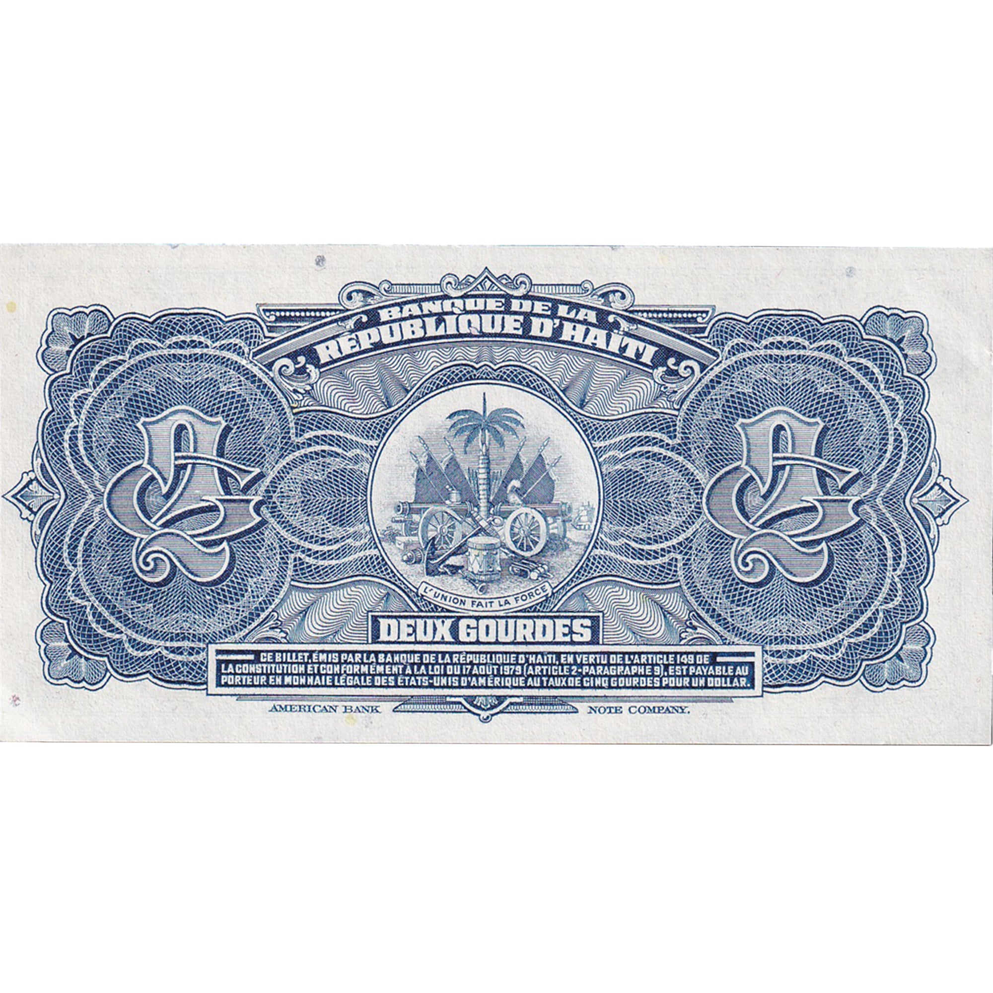 Banknote, Haiti, 2 Gourdes, 1992, KM:260a, UNC(65-70)