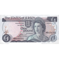 Billet, Jersey, 1 Pound, KM:11a, NEUF