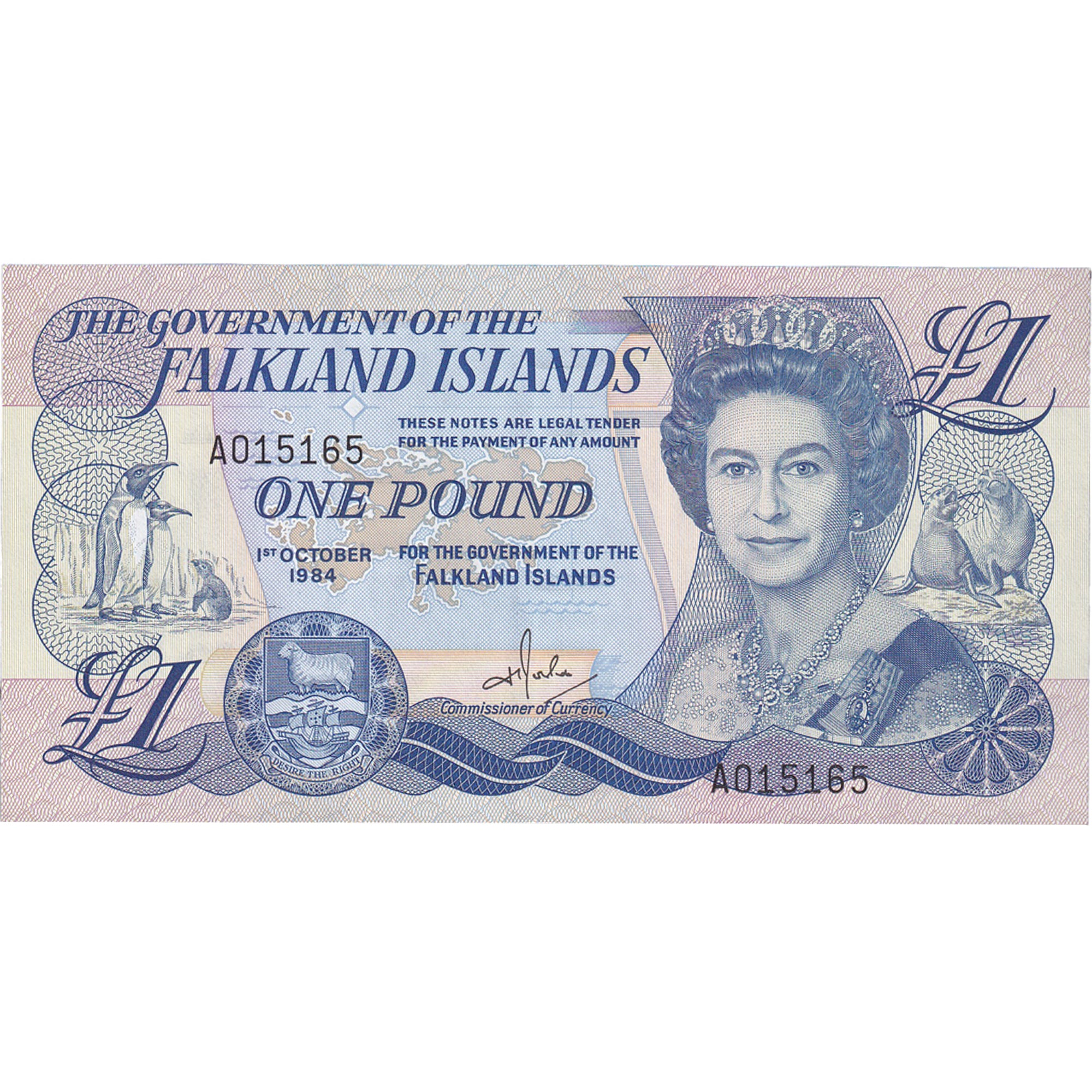 Banknote, Falkland Islands, 1 Pound, 1984, 1984-10-01, KM:13a, UNC(65-70)