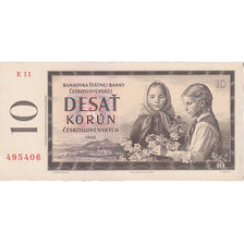 Banknote, Czechoslovakia, 10 Korun, 1960, KM:88a, UNC(65-70)
