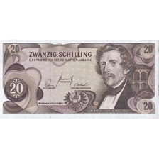 Banknote, Austria, 20 Schilling, 1967, 1967-07-02, KM:142a, UNC(65-70)