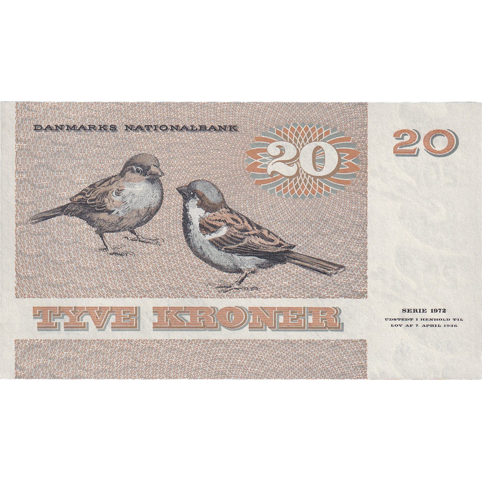Banknote, Denmark, 20 Kroner, 1979-1988, Undated, KM:49a, UNC(65-70)