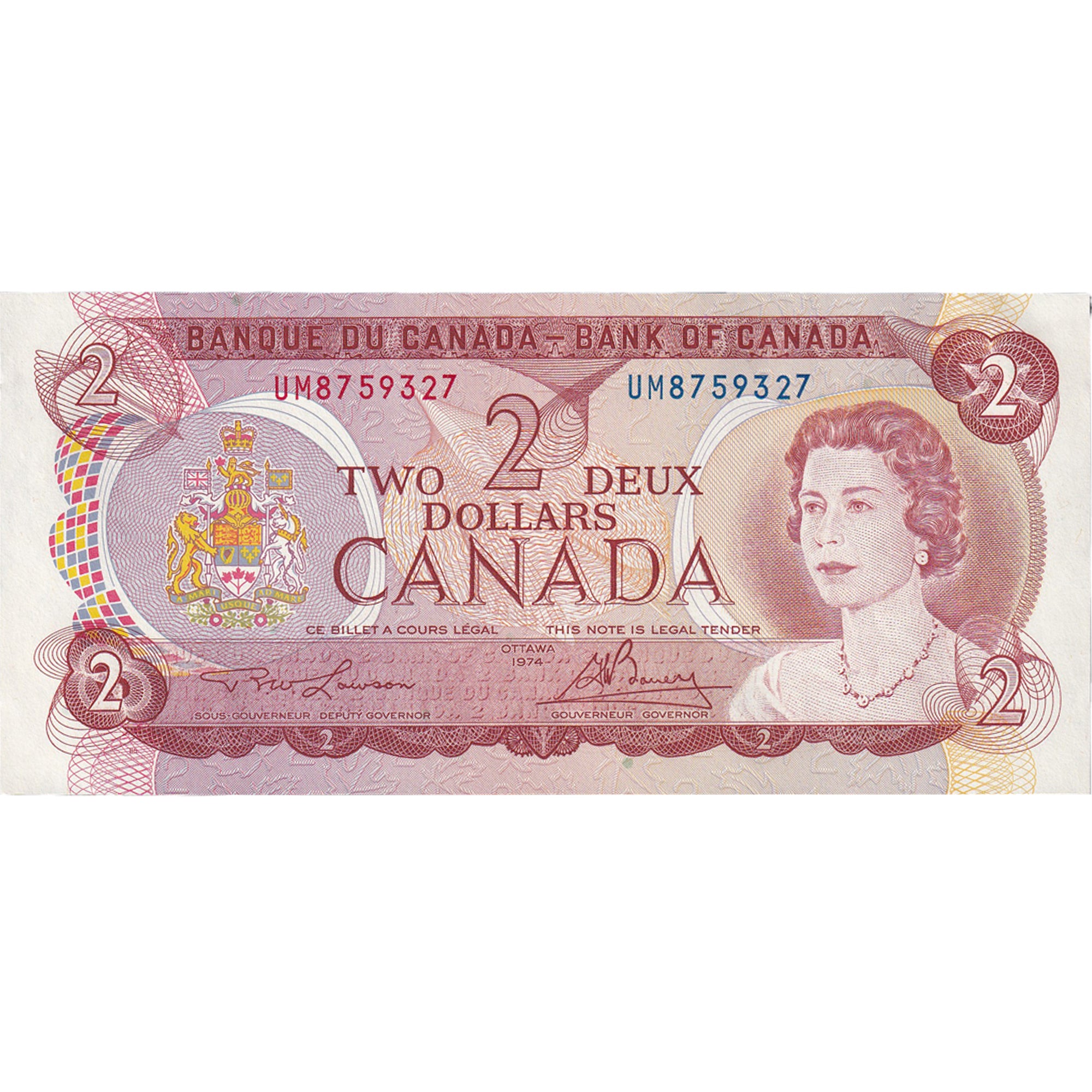 Banknote, Canada, 2 Dollars, 1974, KM:86a, UNC(65-70)