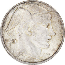 Coin, Belgium, 20 Francs, 20 Frank, 1951, EF(40-45), Silver, KM:141.1