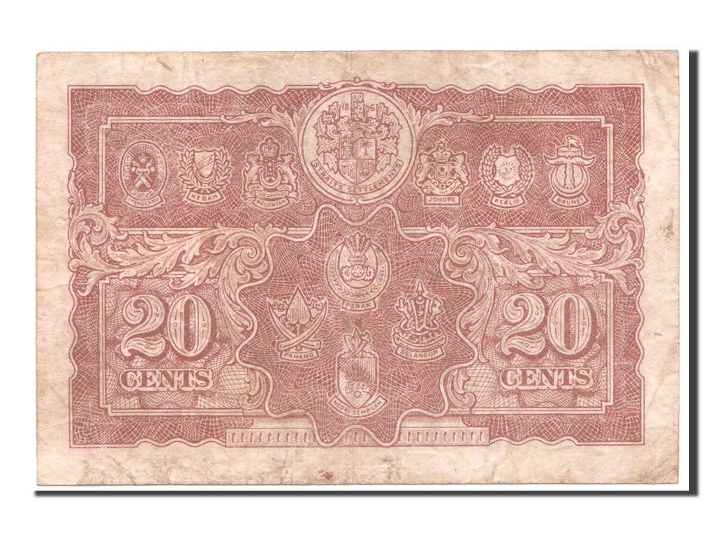 Malesia, 20 Cents, 1941, MB+