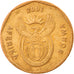 Moeda, África do Sul, 20 Cents, 2001, Pretoria, EF(40-45), Aço Cromado a