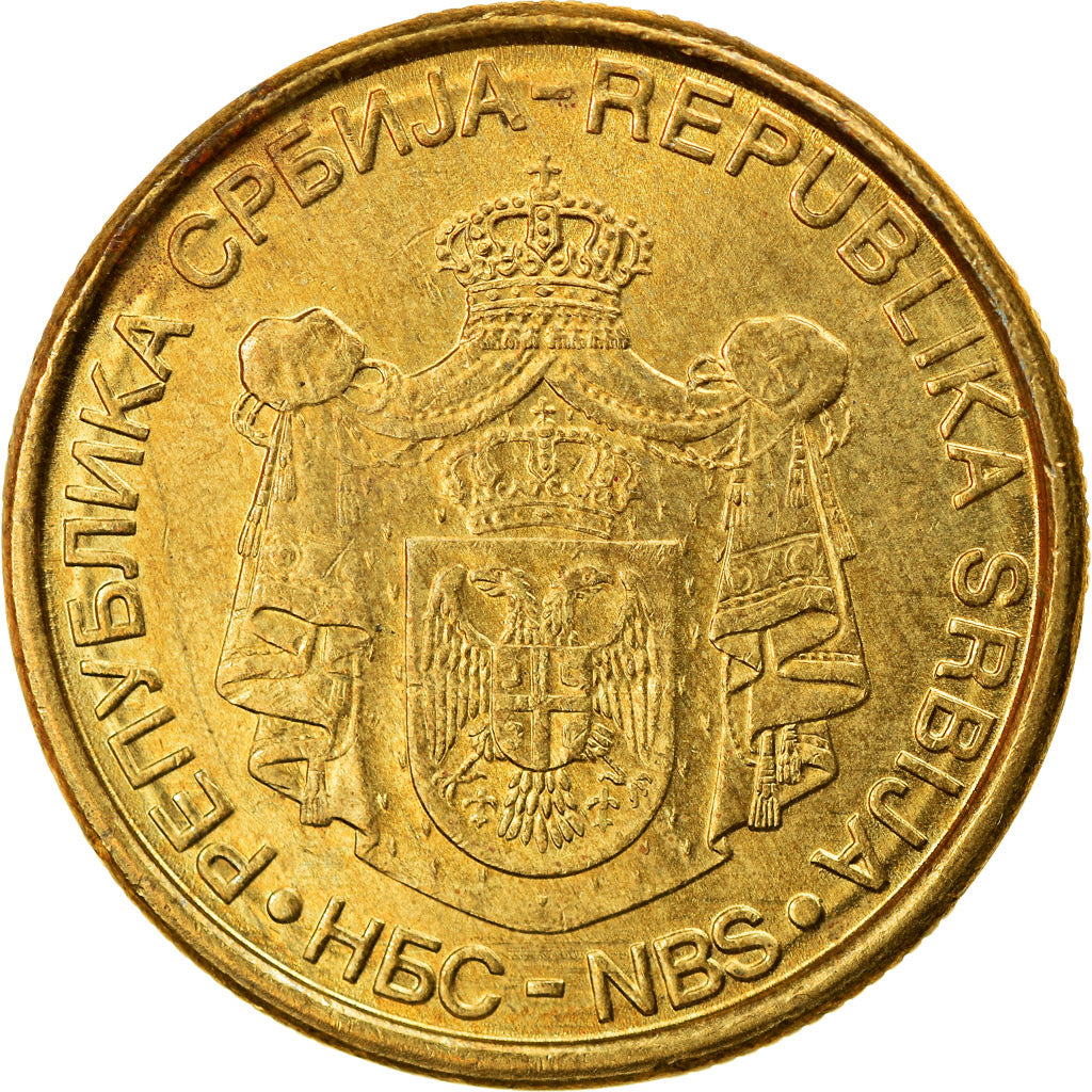 Moneta, Serbia, 2 Dinara, 2006, BB, Nichel-ottone, KM:46