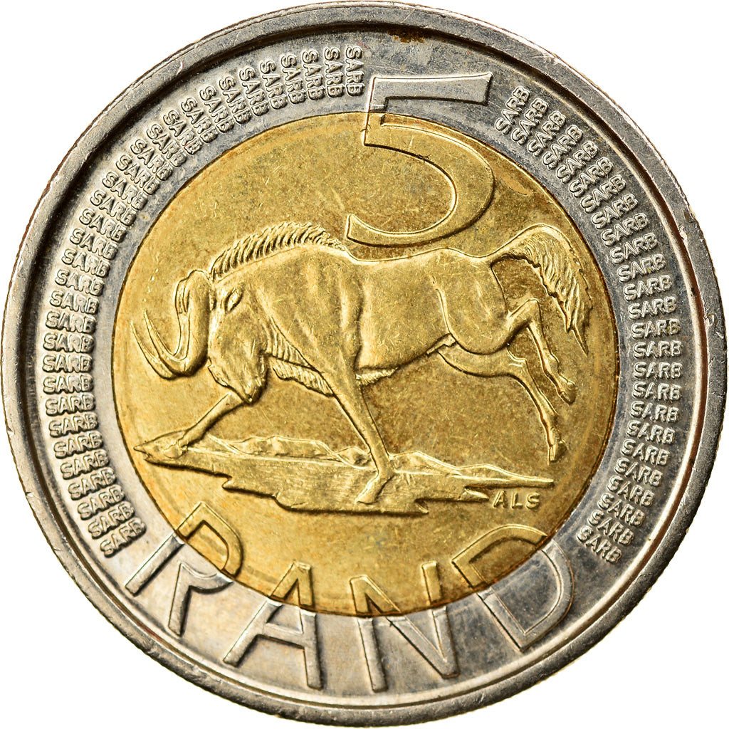 Monnaie, Afrique du Sud, 5 Rand, 2011, SUP, Bi-Metallic, KM:506