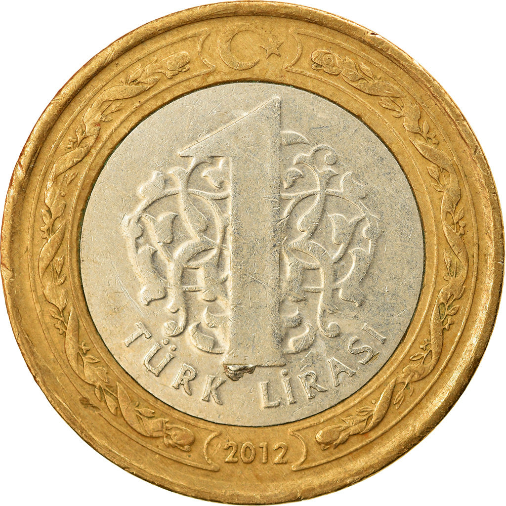 Monnaie, Turquie, Lira, 2012, TTB, Bi-Metallic, KM:1244