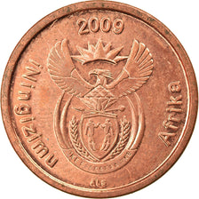Moeda, África do Sul, 5 Cents, 2009, Pretoria, EF(40-45), Aço Cromado a Cobre