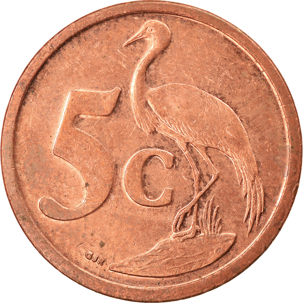 Moeda, África do Sul, 5 Cents, 2009, Pretoria, EF(40-45), Aço Cromado a Cobre
