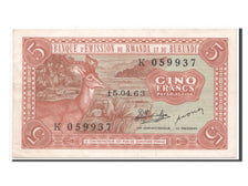 Billet, Rwanda-Burundi, 5 Francs, 1963, 1963-04-15, SUP