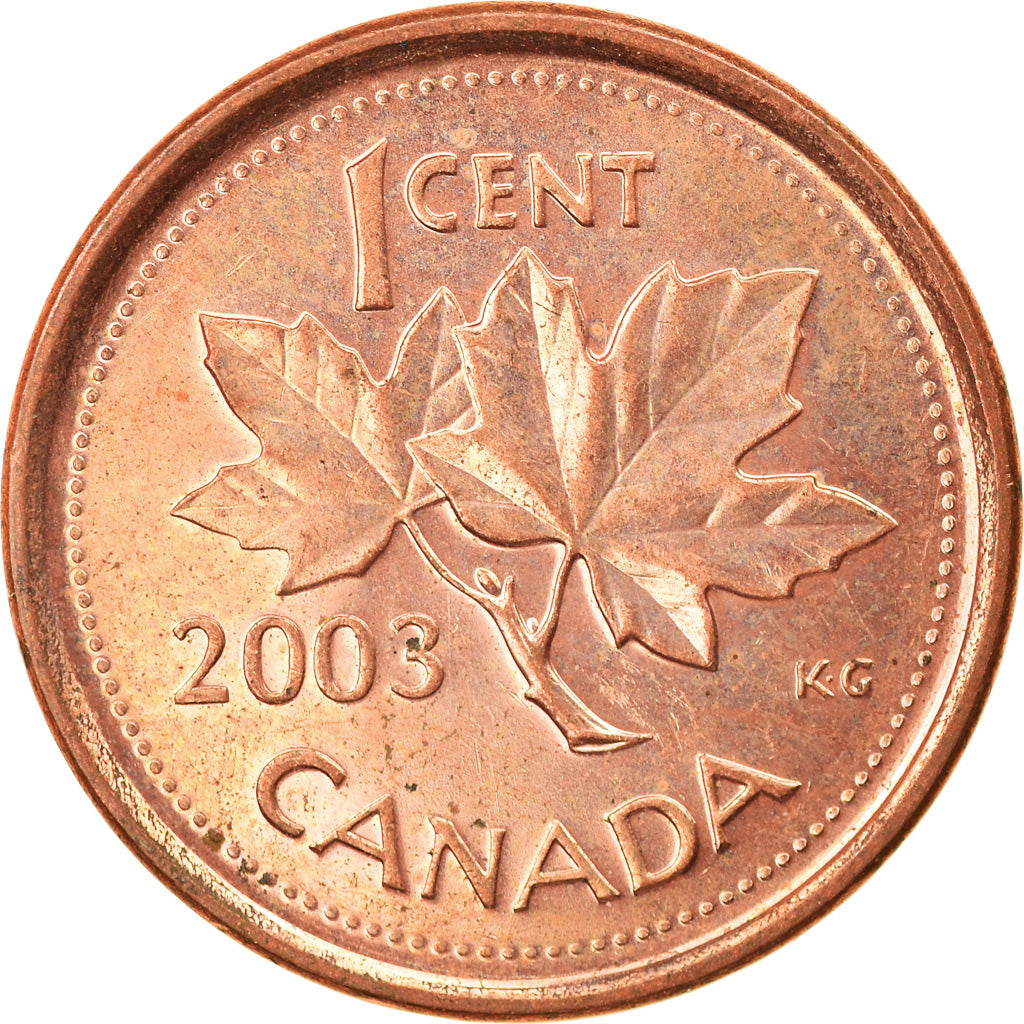 Coin, Canada, Elizabeth II, Cent, 2003, Royal Canadian Mint, AU(55-58), Copper