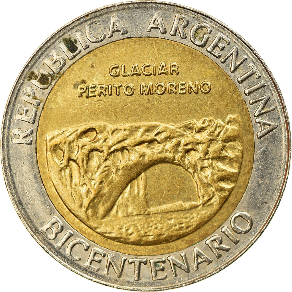 Münze, Argentinien, Peso, 2010, SS, Bi-Metallic, KM:156