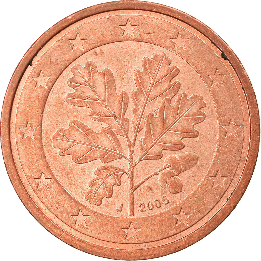 Federale Duitse Republiek, 2 Euro Cent, 2005, ZF, Copper Plated Steel, KM:208