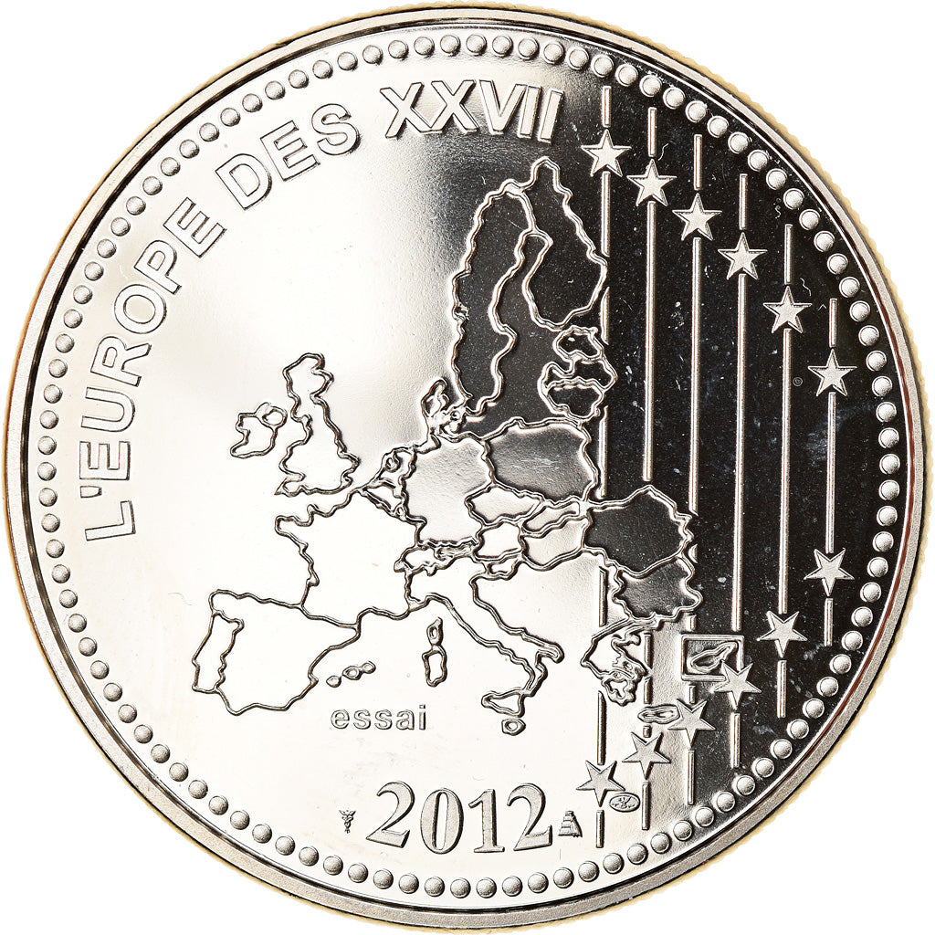 France, Medal, L'Europe des XXVII, 10 Ans de l'Euro, Politics, 2012, MS(65-70)