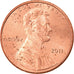 Coin, United States, Lincoln Cent, Cent, 2011, U.S. Mint, Philadelphia