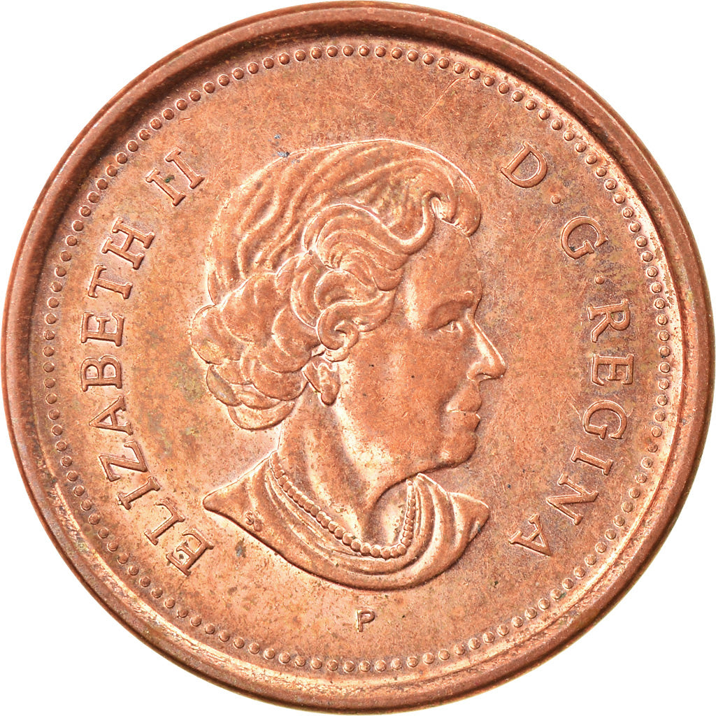 Coin, Canada, Elizabeth II, Cent, 2004, Royal Canadian Mint, AU(55-58), Copper