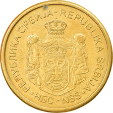 Monnaie, Serbie, 5 Dinara, 2012, TTB, Nickel-brass, KM:56