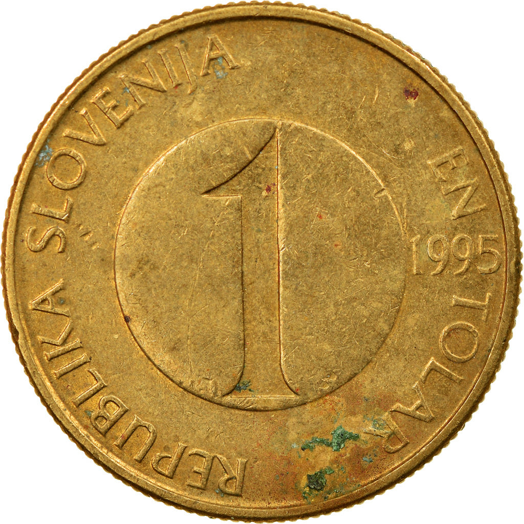 Monnaie, Slovénie, Tolar, 1995, TTB, Nickel-brass, KM:4