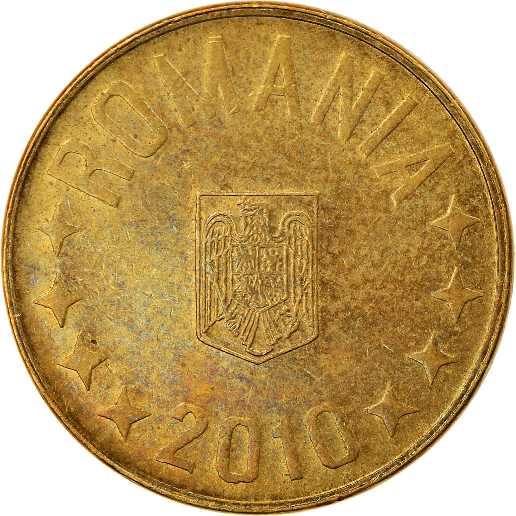 Monnaie, Roumanie, Ban, 2010, TTB, Brass plated steel, KM:189