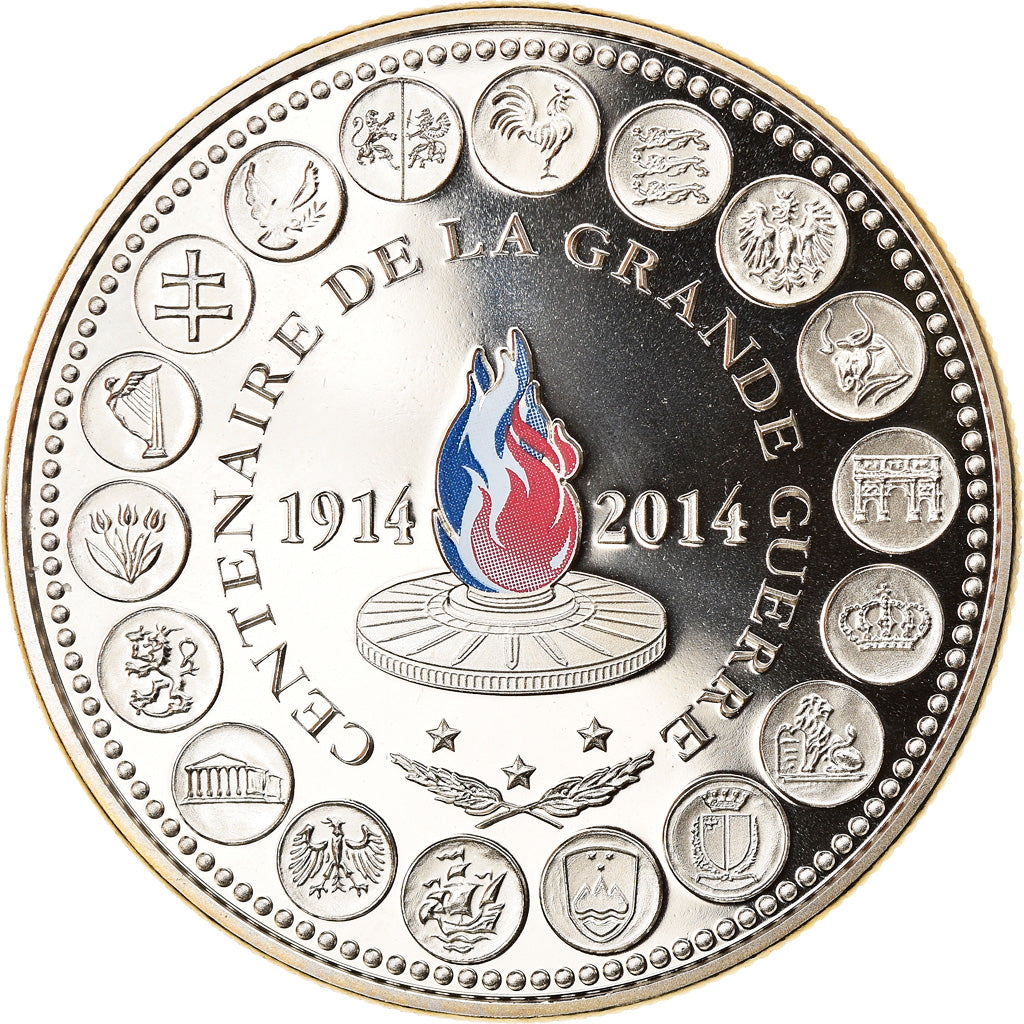 France, Medal, Centenaire de la Grande Guerre, WAR, 2014, MS(65-70)