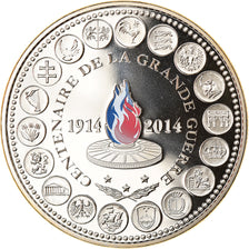 France, Medal, Centenaire de la Grande Guerre, WAR, 2014, MS(65-70)