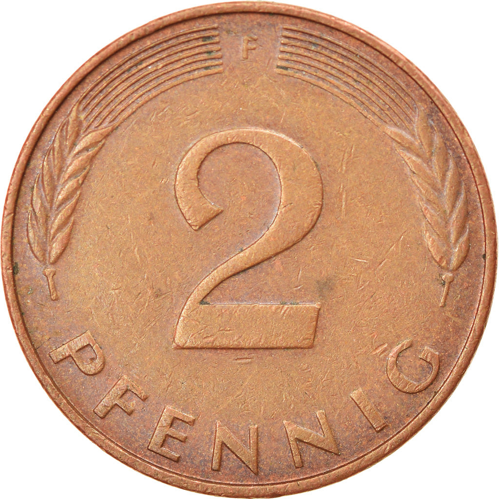 Moneta, GERMANIA - REPUBBLICA FEDERALE, 2 Pfennig, 1993, Stuttgart, BB, Acciaio