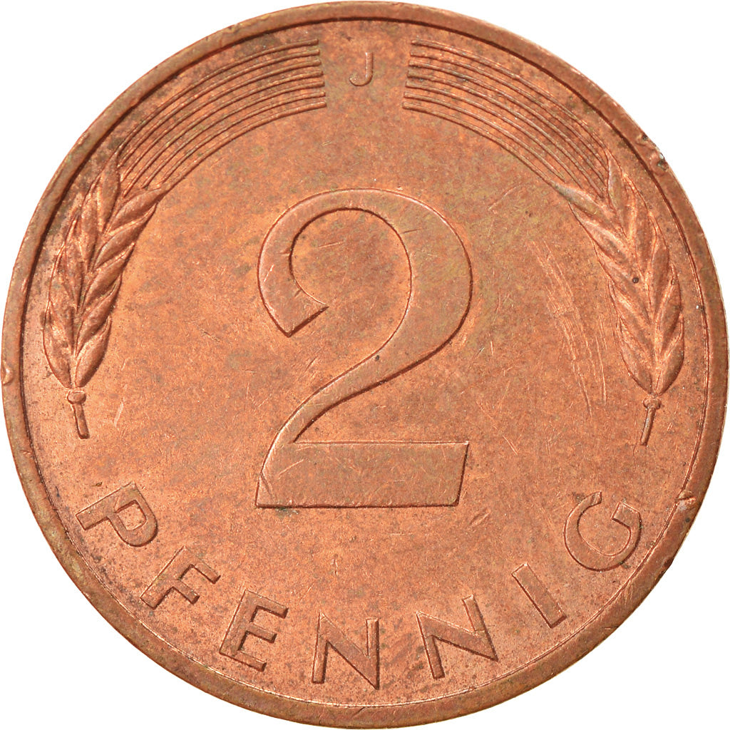 Moneta, GERMANIA - REPUBBLICA FEDERALE, 2 Pfennig, 1985, Hambourg, BB, Acciaio