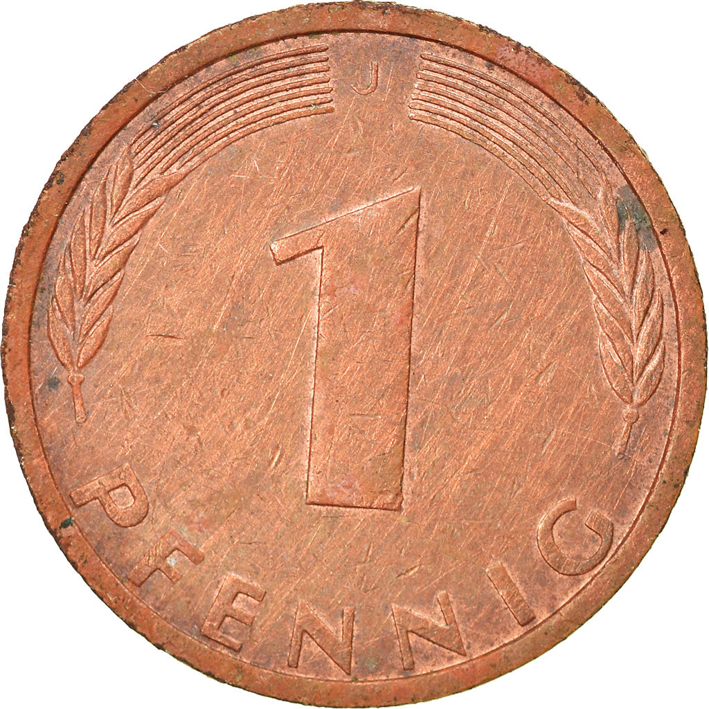 Munten, Federale Duitse Republiek, Pfennig, 1971, Hambourg, ZF, Copper Plated