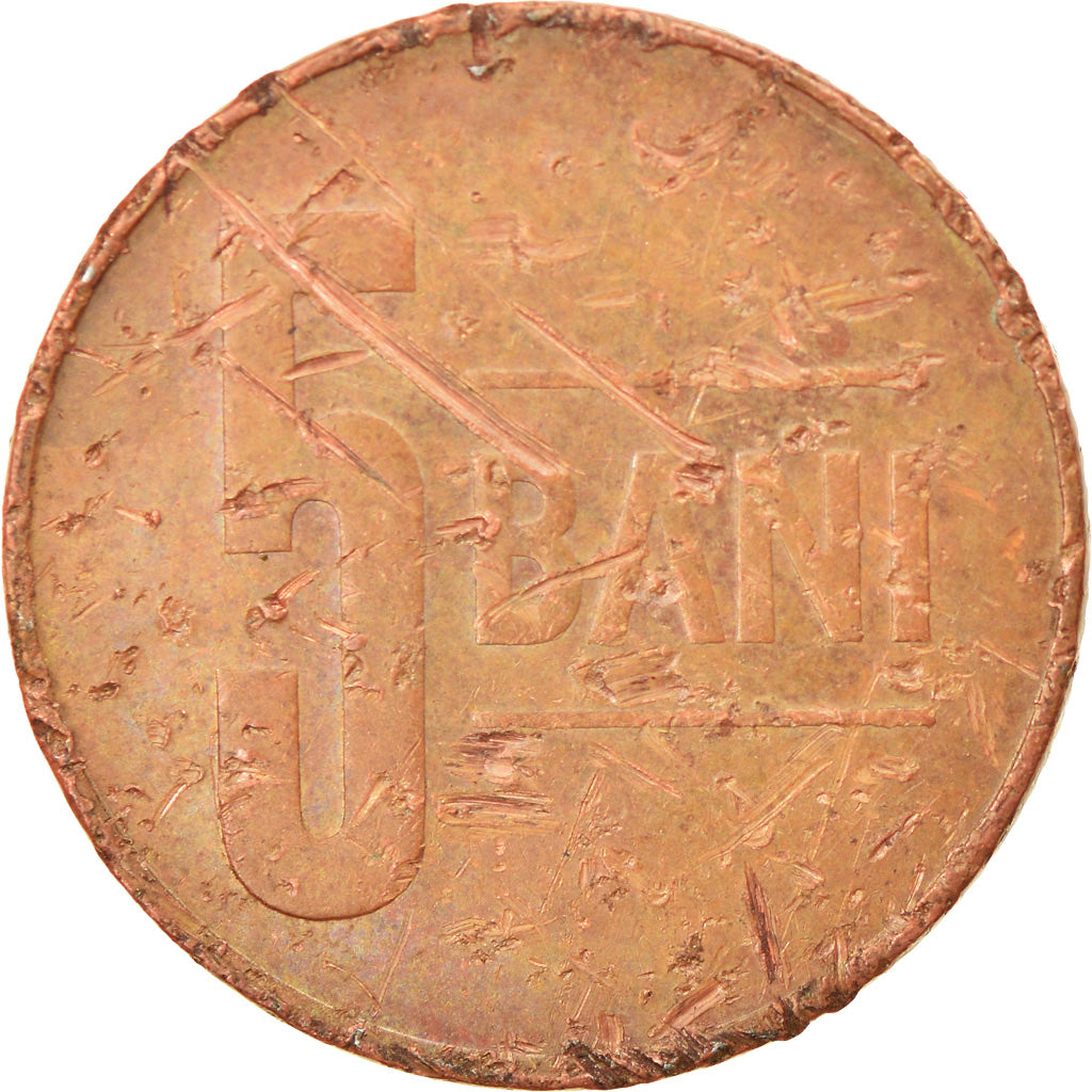 Moneda, Rumanía, 5 Bani, 2010, Bucharest, BC+, Cobre chapado en acero, KM:190